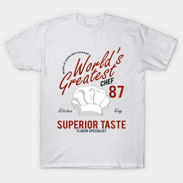 Worlds Greatest Chef T-Shirt by JakeRhodes